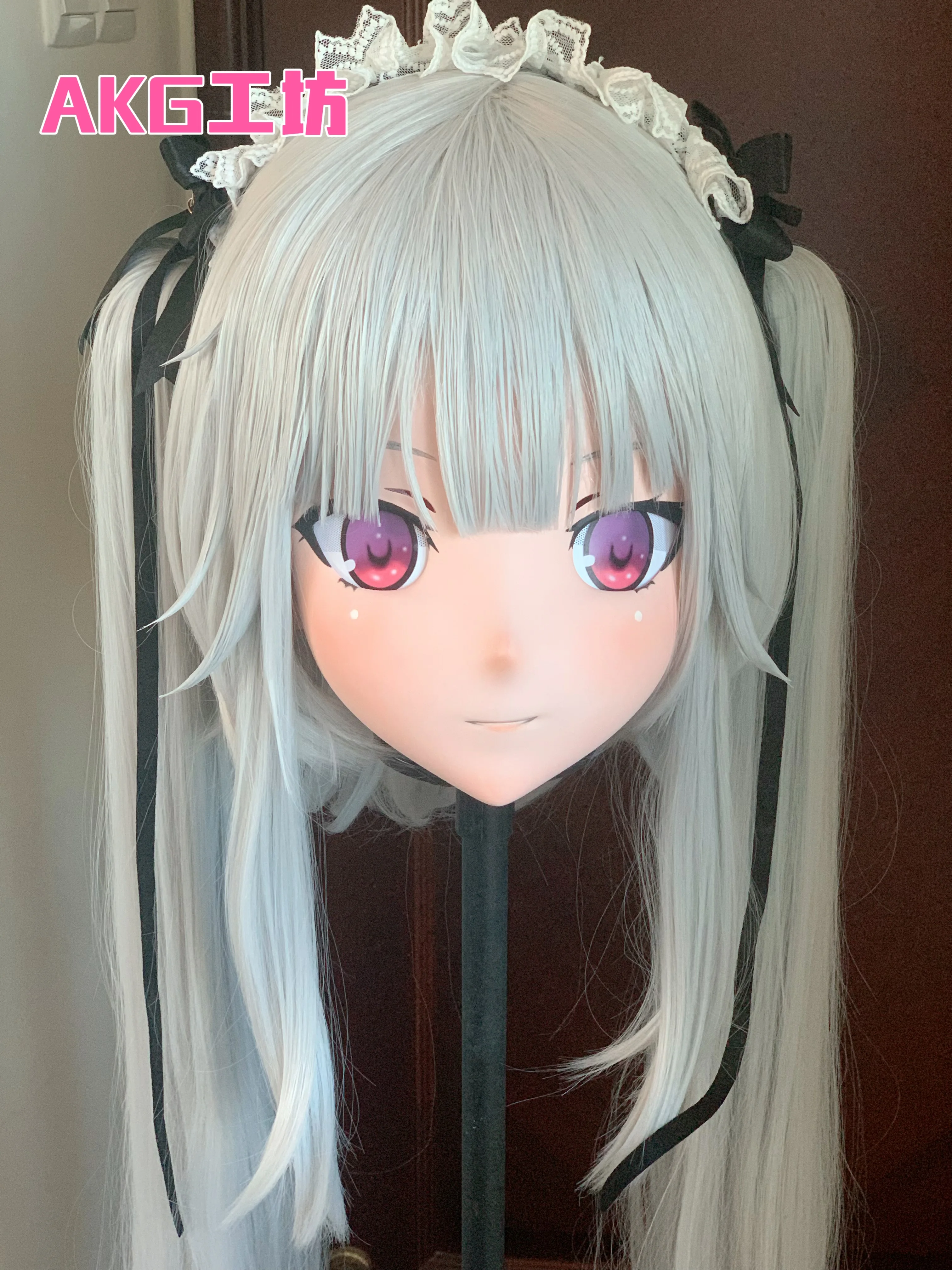 

(AL46)Customize Character Female/Girl Resin Full/Half Head With Lock Anime Cosplay Japanese Animego Kigurumi Mask