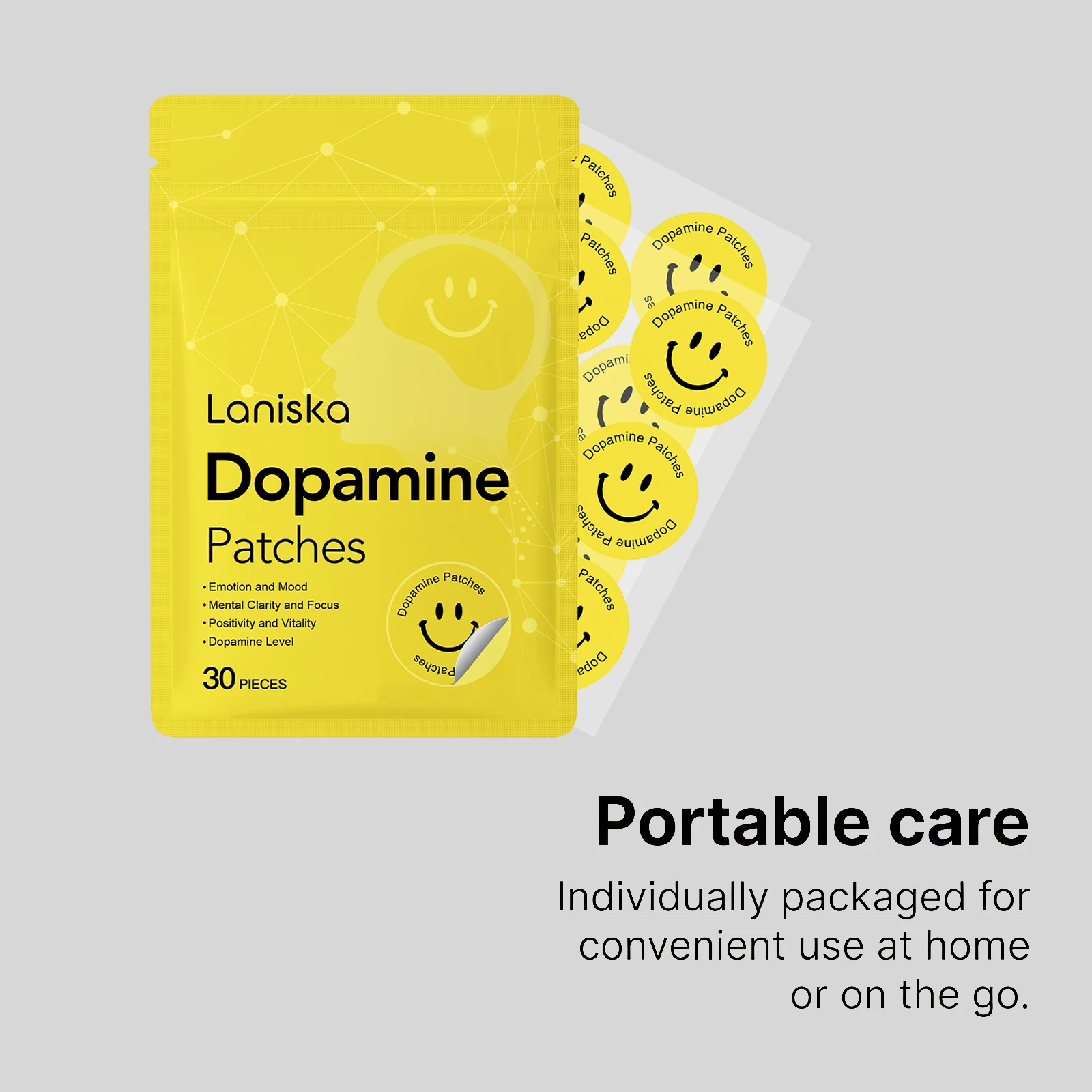 30 Stück Dopamin-Pflaster Vitalitäts-Boost Sofortige Stimmungs- & Konzentrationsverbesserung Konzentrationshilfe Wellness Körperpflege-Pflaster – Detail 8