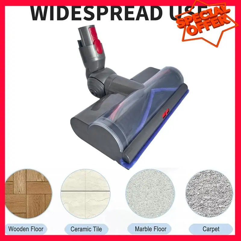 

-ESTR Direct Drive Brush Head For Dyson V7 V8 V10 V11 V15 G5 Vacuum Attachment With LED Dust Lights For Floor Cleaner