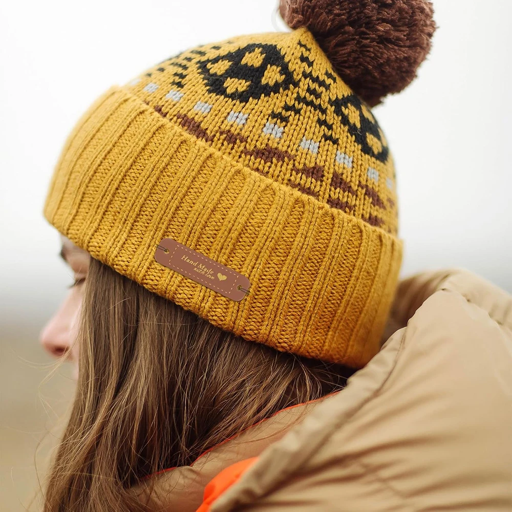 30 قطعة العلامات اليدوية العلامات الجلدية لعناصر الكروشيه المصنوعة من علامة الحب بولي Leather تسميات الجلود العناصر اليدوية علامة الكروشيه للخياطة