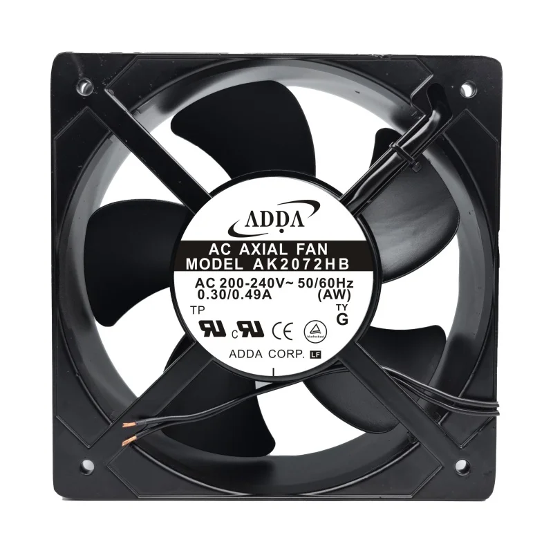 Оригинальный сток AK2072HB ADDA Холодный вентилятор 200-240 В 0,3 А/0,49 А Вентилятор корпуса, блок питания, охлаждающий вентилятор