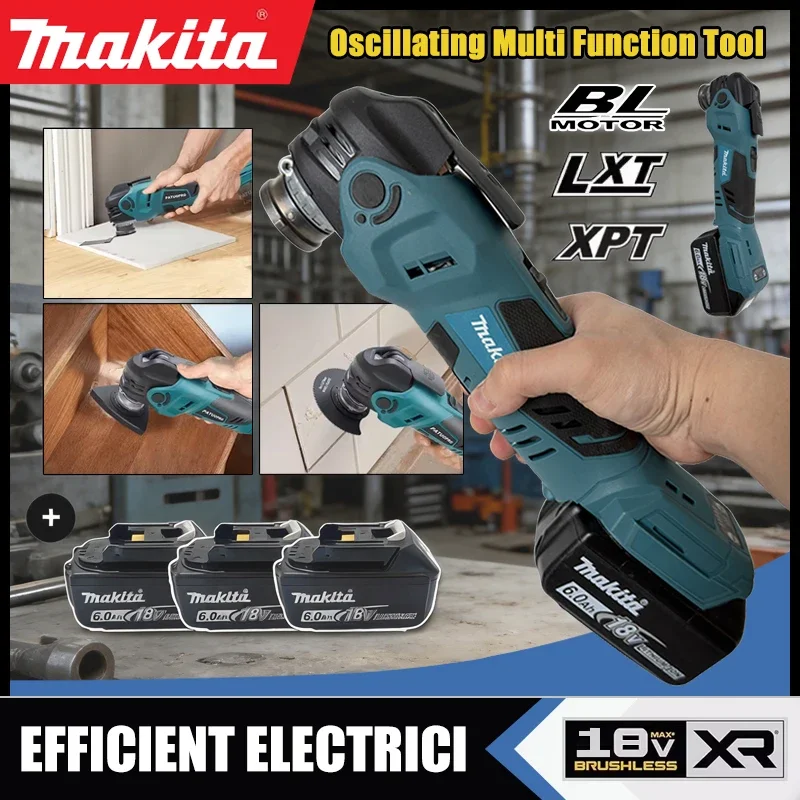 

Makita Brushless Oscillating Multi Function Tool For 18V Electric Saw With Trimmer/Shovel/Cutting Woodworking Tool