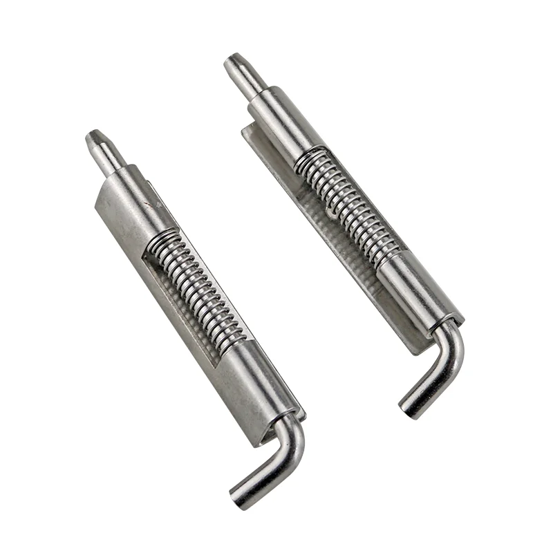 Stainless Steel Spring Bolt Hinge Iron Sheet Cabinet Door Detachable Left And Right Cabinet Door Bolts