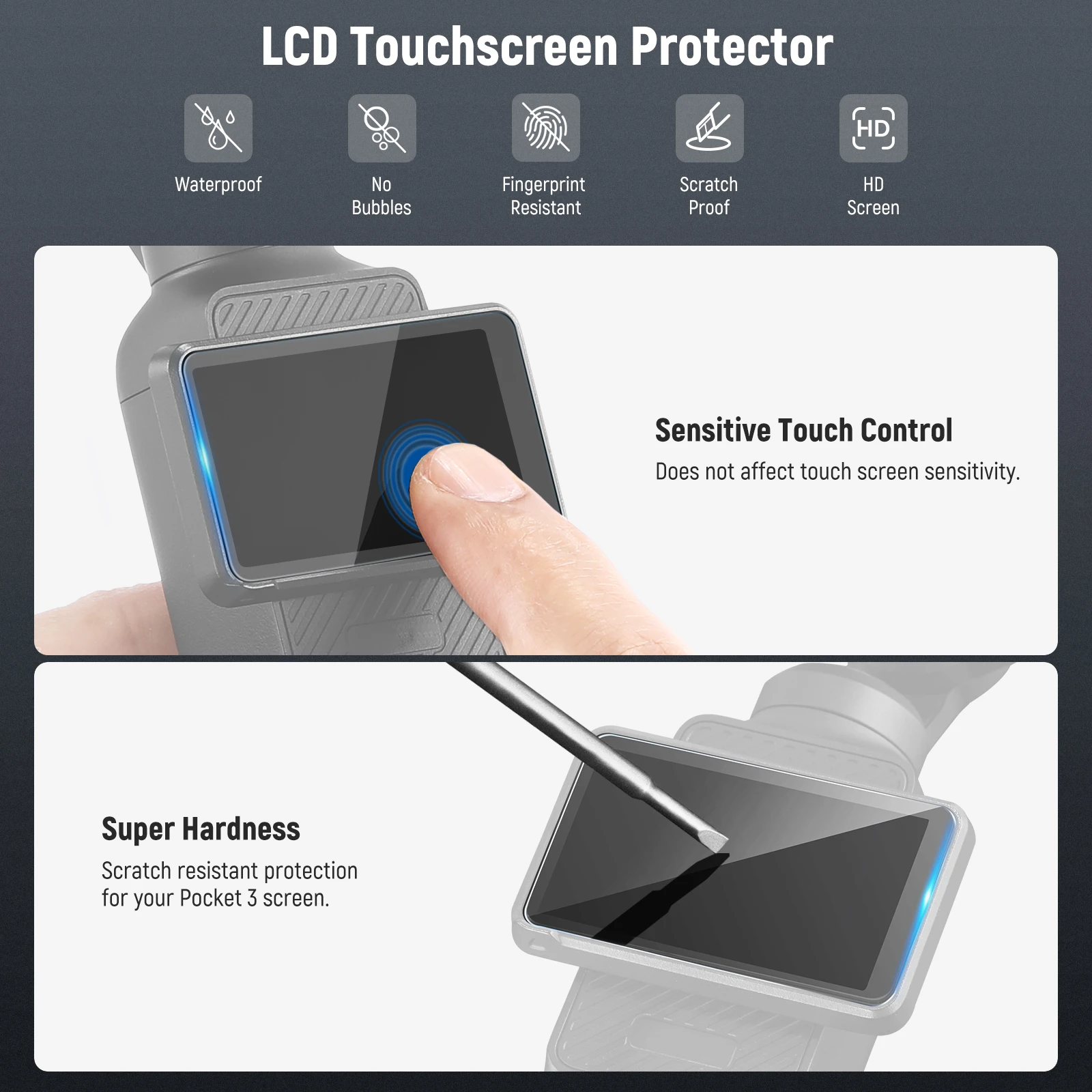 NEEWER مرشح متغير لـ DJI Osmo Pocket 3 المغناطيسي 1-5 يتوقف محدودًا مرشح ND قابل للتعديل مع زجاج بصري متعدد المغلفات عالي الدقة