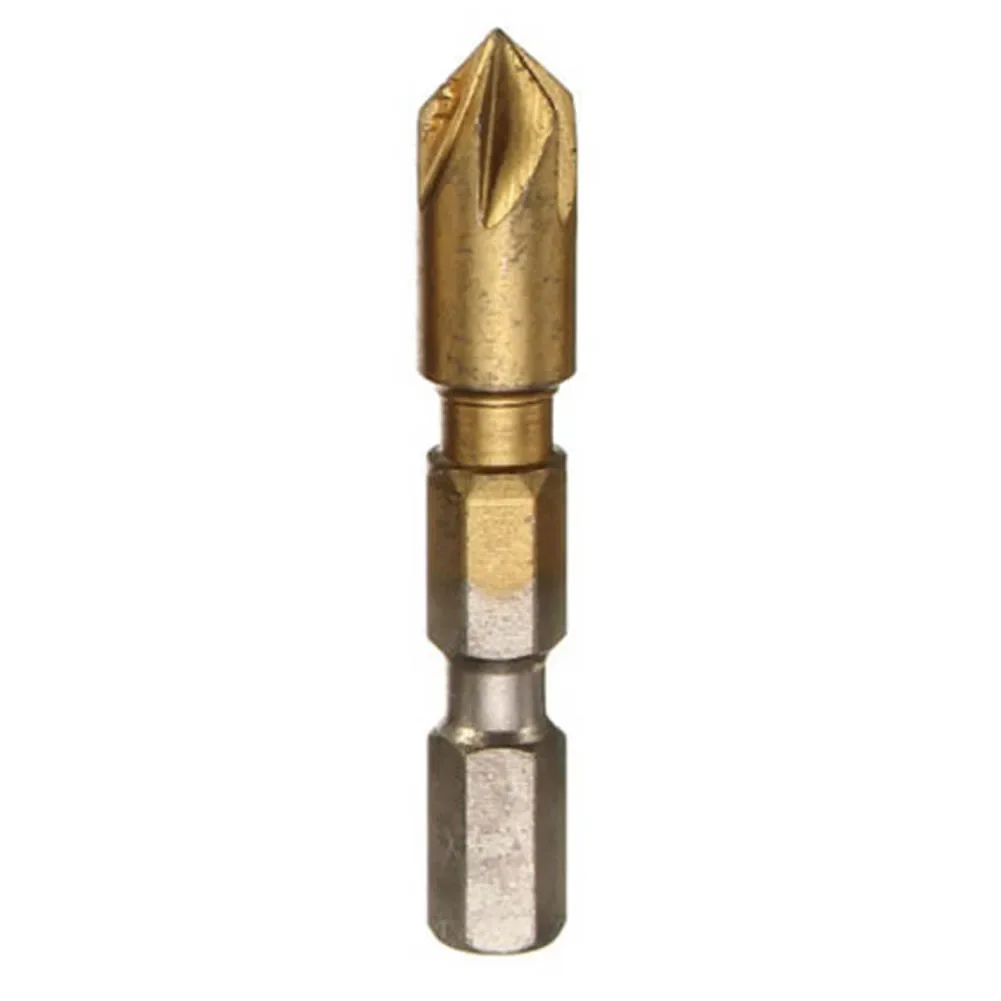 Drill Bit Professional Countersink Drill Bit Set For Woodworking 90 Degree Holes 1/4 Inch Hex Shank 6mm 19mm Sizes