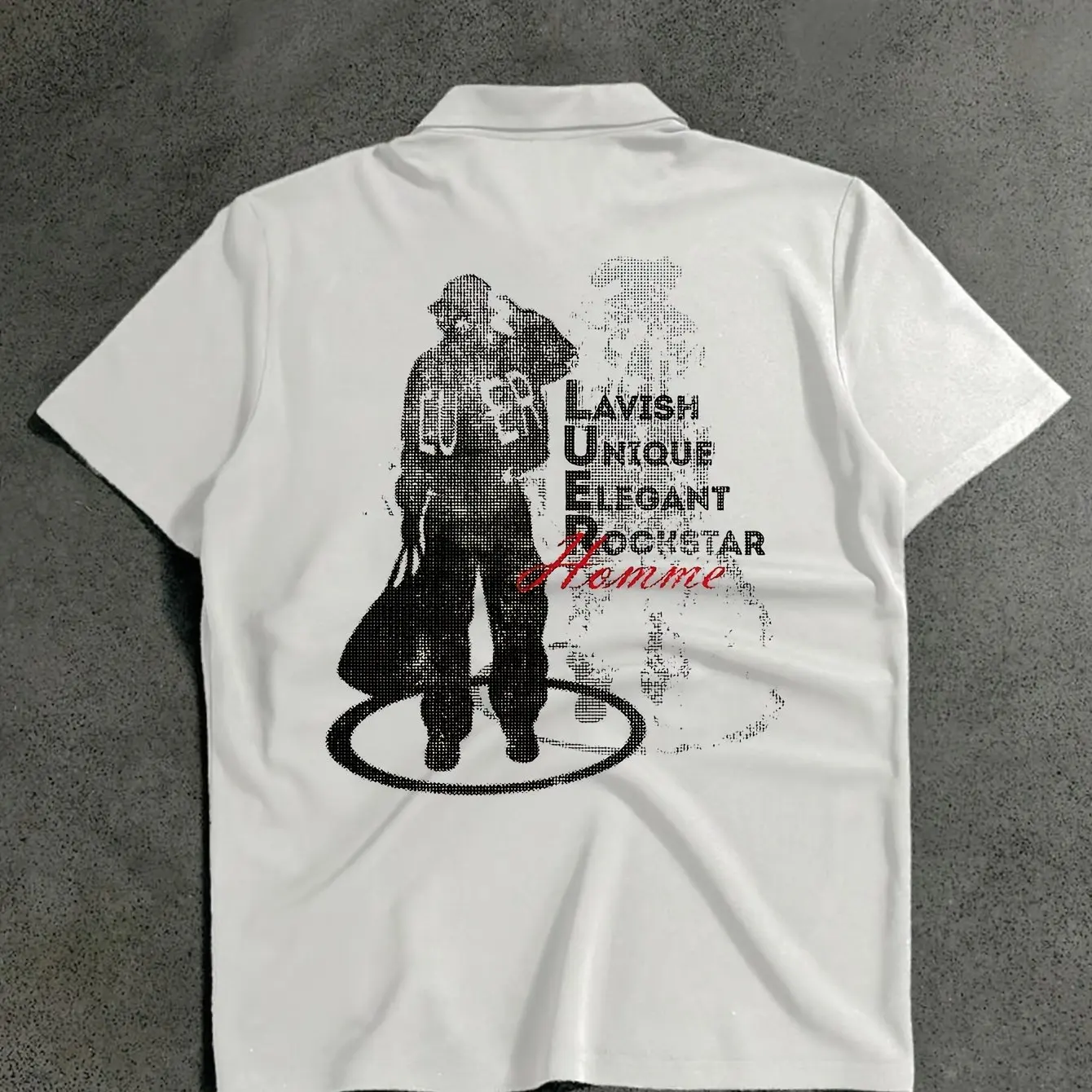 Men's Short Sleeved T-shirt Polo Shirt with 