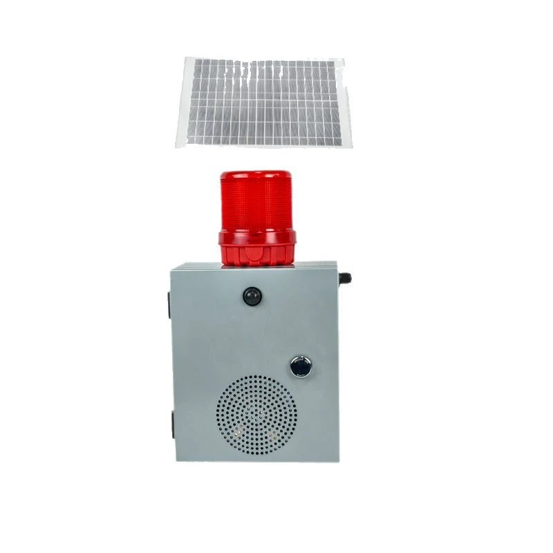 Outdoor microwave induction solar sound and light intersection construction site voice reminder broadcast speaker wireless