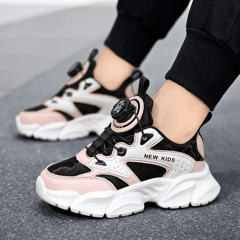 Mode Kinder Turnschuhe Herbst Leder Jungen Laufschuhe Leichte Casual Mädchen Tennis Schuhe Non-slip Kinder Outdoor Turnschuhe