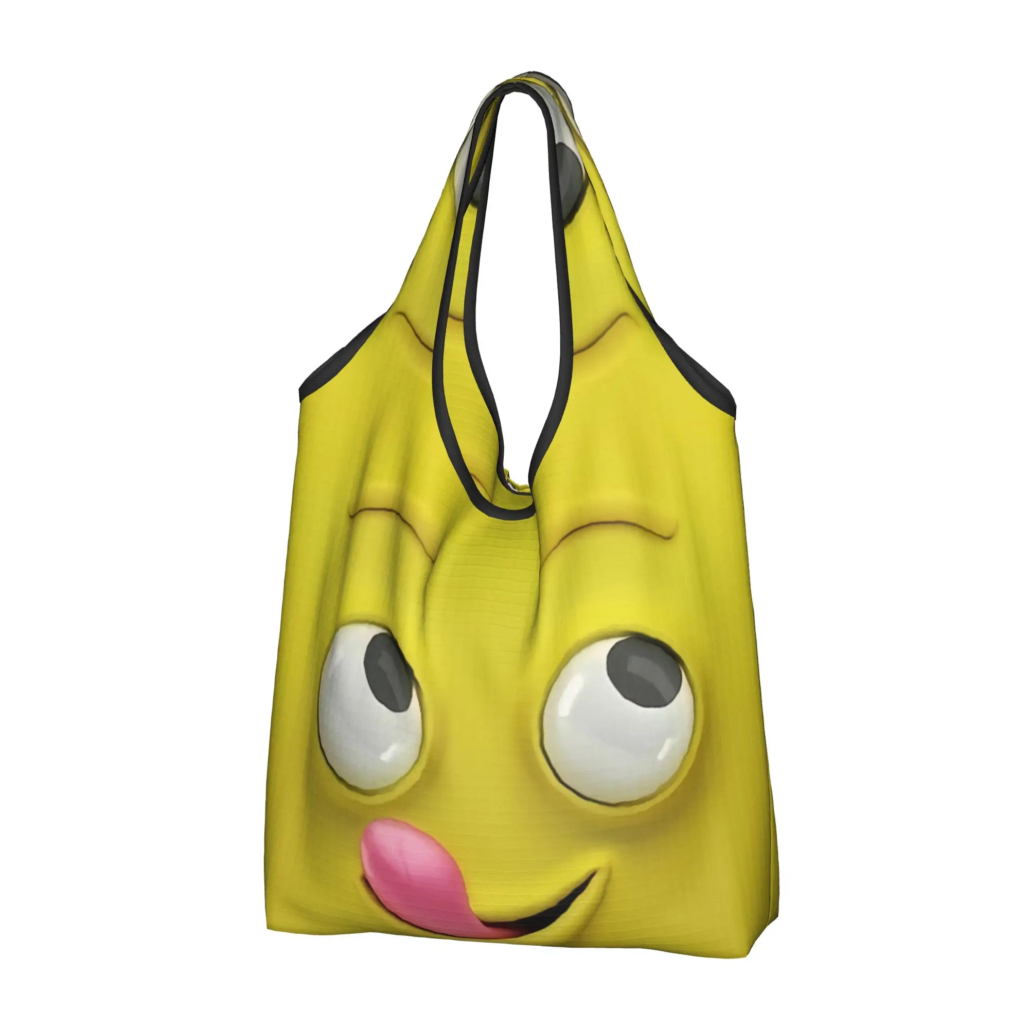 Recycling Funny Expression  Shopping Bag Women Tote Bag Portable  Groceries Shopper Bags