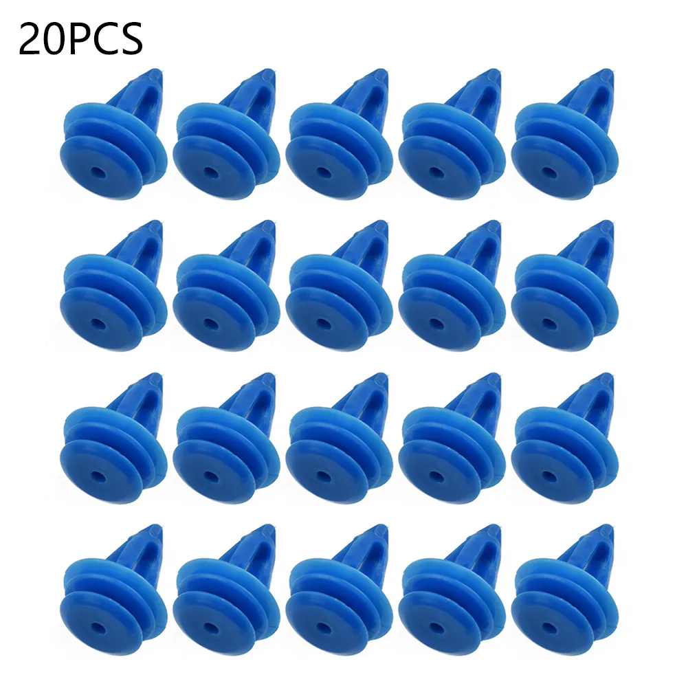 Practical and Functional Set of 20 Blue Nylon Wheel Arch Moulding Retainer Clips for Range Rover Evoque LR027255