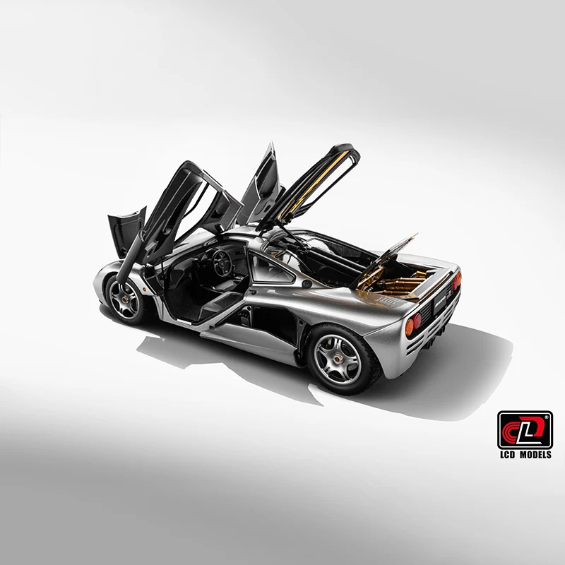 NewS McLaren F1 XP5 Silver 1:18 LCD model alloy car model sports car static display piece holiday gift collection