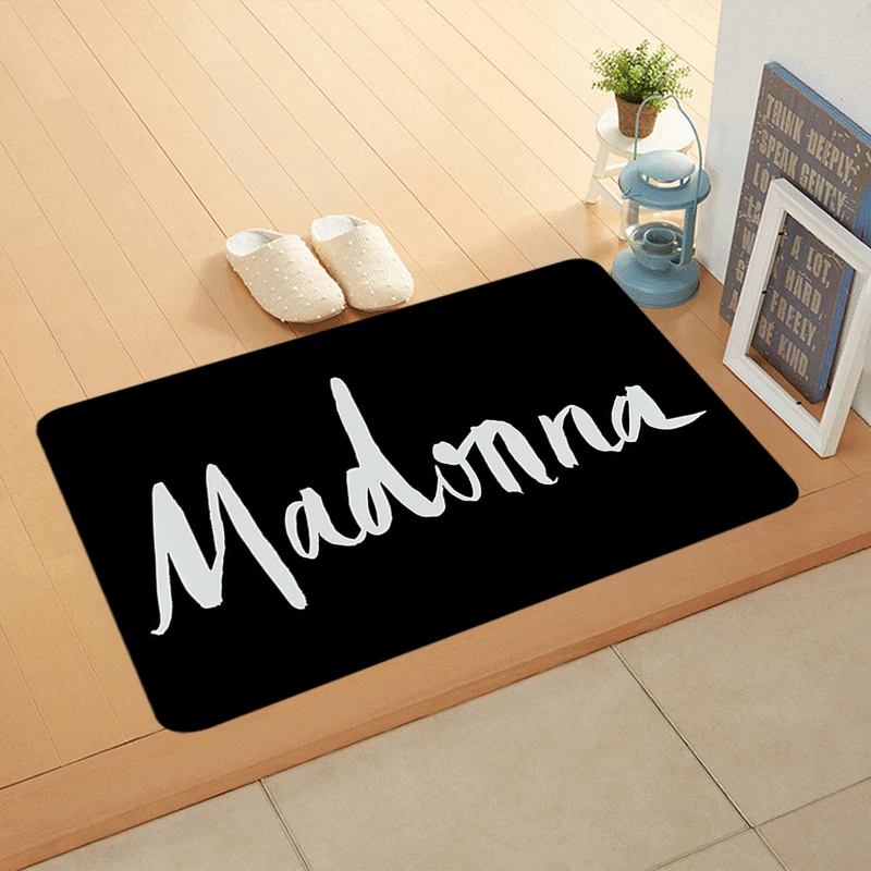 Bedside Foot Rug Welcome Floor Mat for Entryway M-Madonna Bathroom Hallway Carpet Kitchen Water Adsorbed Rugs Fluffy Home Decor