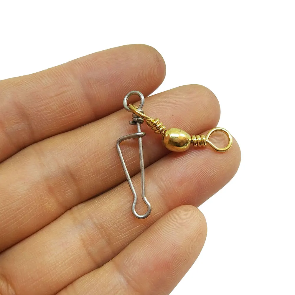 20-1000 قطعة برميل الصيد قطب مع Duolock المفاجئة المقاوم للصدأ المياه العذبة الكارب الصيد إغراء موصل Fasklink الطعوم #4