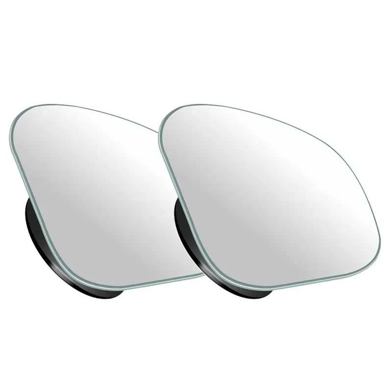 2pcs Car Mirror HD Convex Mirror Blind Spot Wide-angle 360 Degree Adjustable Clear Rearview Auxiliary Safety Driving Mirrors