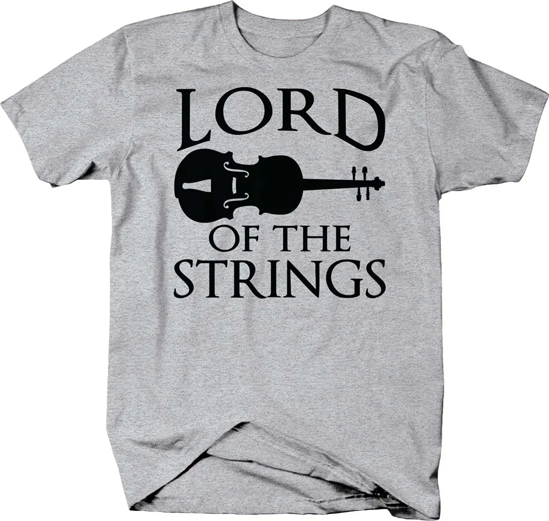 Lord of The Strings Caps Violin Viola String Instrument T-Shirt. Summer Cotton Short Sleeve O-Neck Mens T Shirt New S-3XL