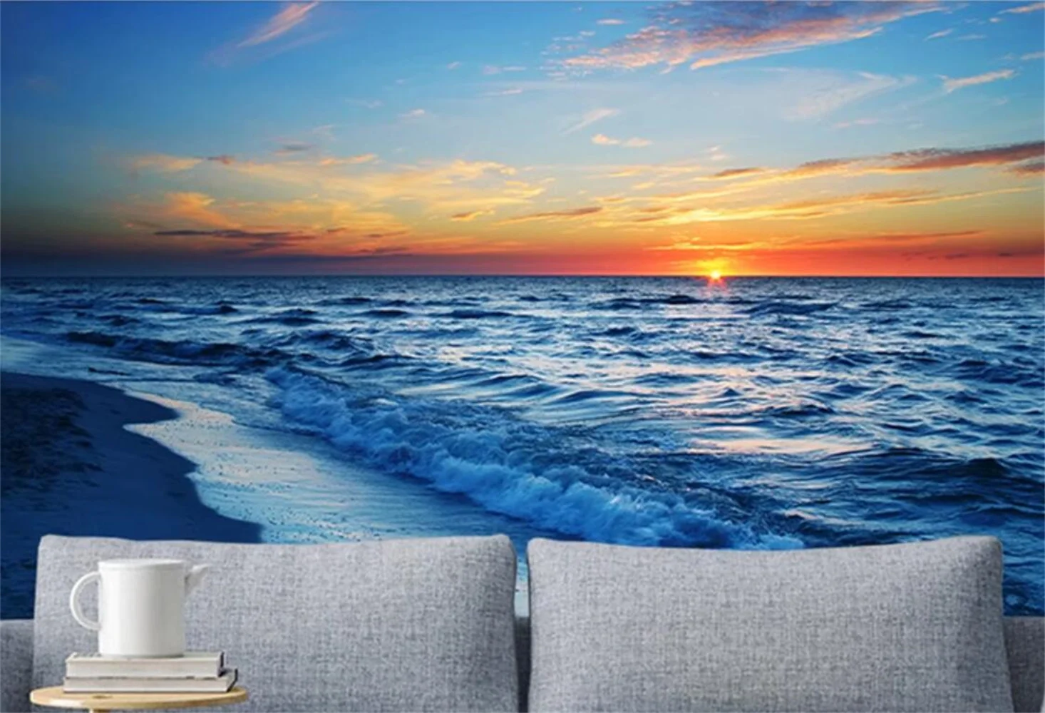 

Nordic Minimalist Customized Photo Wallpaper Seven Color Sky Auspicious Cloud Design for Bedroom TV Background European Mural