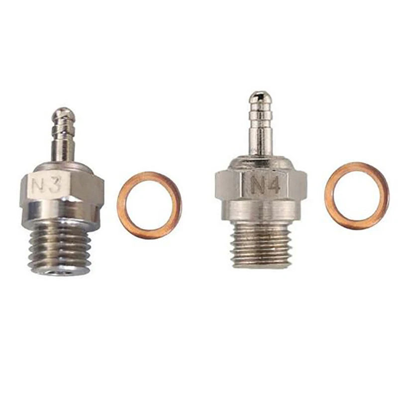 1Pcs Universal Glow Plug N3 N4 Spark Nitro Engine Parts For RC Cars Accessories