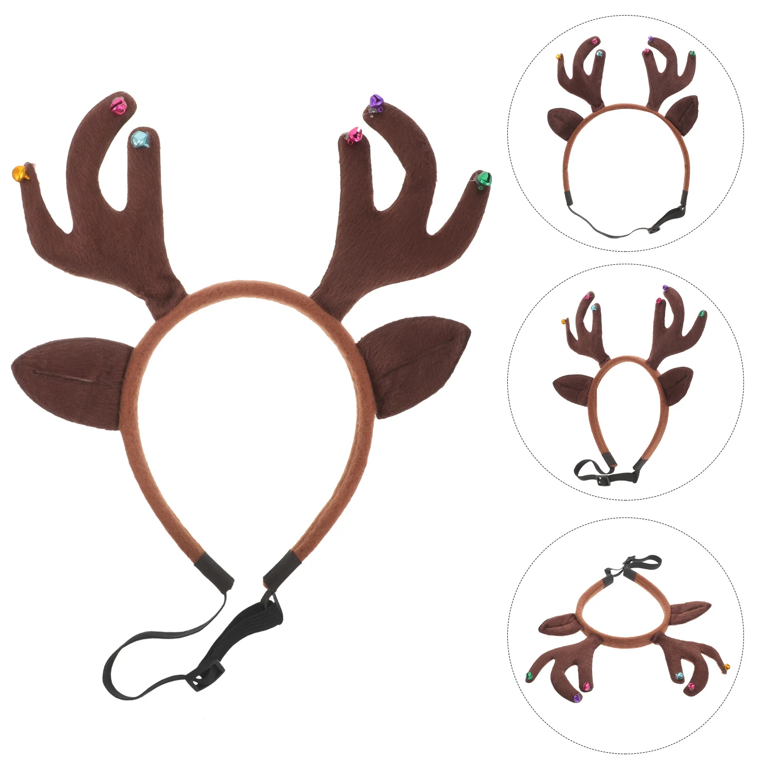 

Holiday Pet Christmas Headband for Dogs Cats Stylish Lightweight Non-Slip Wear Pet Party Costume Prop Reusable Gift Idea