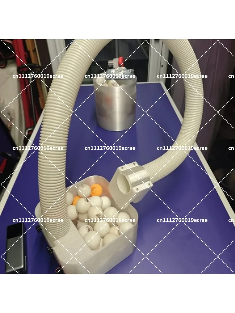 Automatic Table Tennis Ball Machine Large Capacity Ping Pong Trainer Portable Serve Practice Equipment