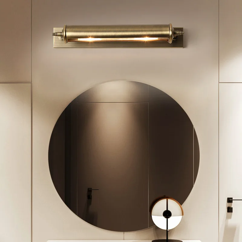 Retro Mirror Cabinet Lamp American Bathroom Hotel B&B Cafe Dresser Lamp Simple Bathroom Dresser Mural Light