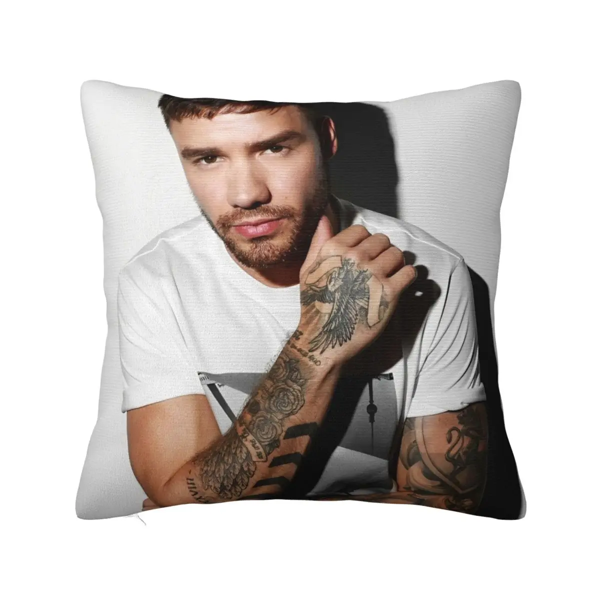 Liam Payne Pillowcase Soft Polyester Cushion Cover Decor Throw Pillow Case Cover Home Square 18''