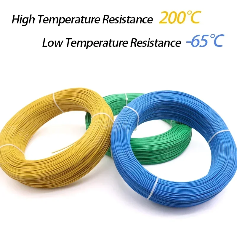 5/10m UL1332 PTFE Wire 30/28/26/24/22/20/18/16/14/13/12/10AWG FEP Insulated Cable For 3D Printer High Temperature Electric wire