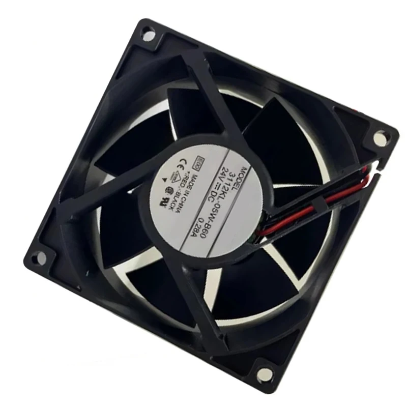 

DC24V fan 112KL-05W-B60 0.28A 80x80x32mm 8032 2-Wire Inverter CNC Machine Cabinet Cooling Fan