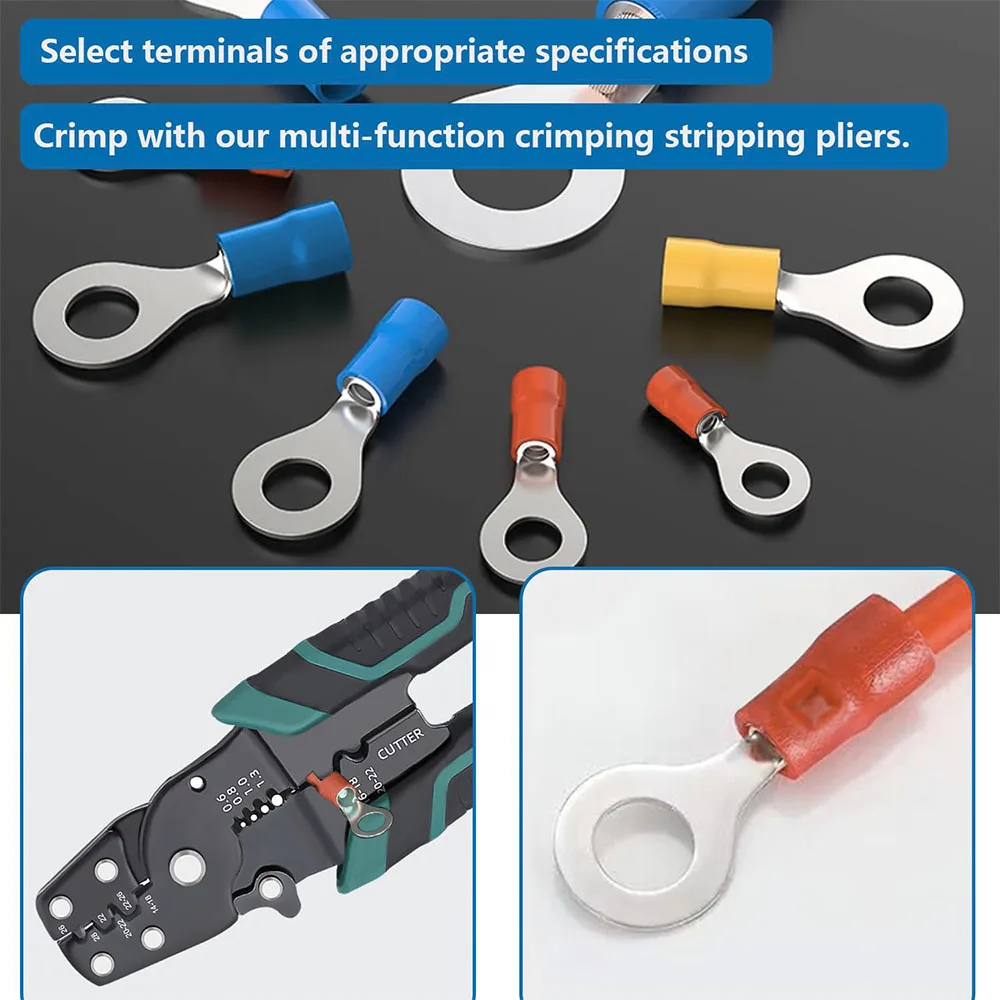 200Pcs Ring Termina…