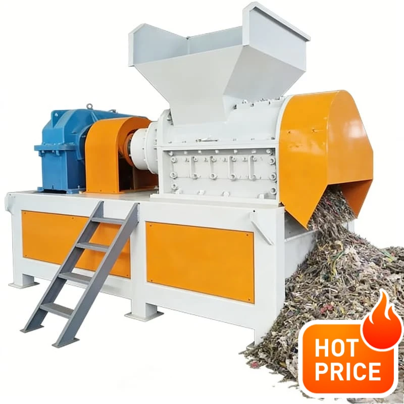 Industrial Double Shaft Shredder for Scrap Metal and Plastic Single Shaft Trituradora with Gearbox Recycling Machine Customized