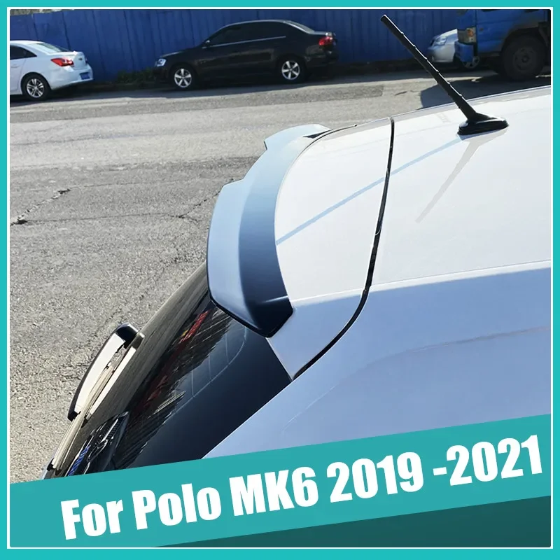 

Roof Trunk Spoiler For POLO MK6 2019 2020 2021 Max Universal Car Tail Wing Glossy Black Decoration Exterior Accessories Body Kit