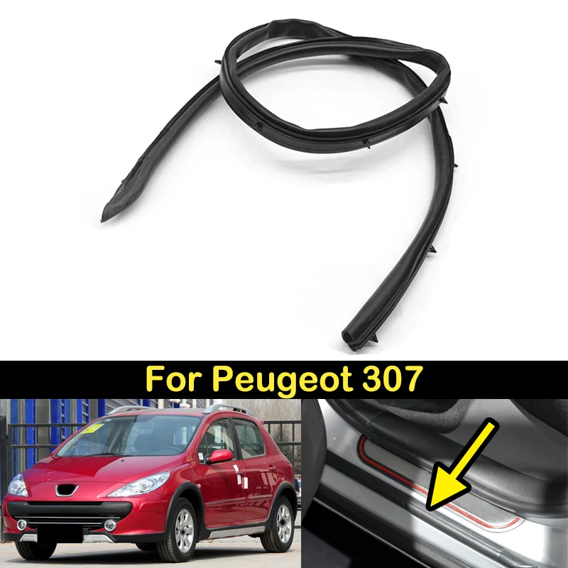 DECHO For Peugeot 307 Car Door Seal Rubber Door Frame Sealing Tape Strips Rear Door Interior Panel Auto Accessories Spare Part