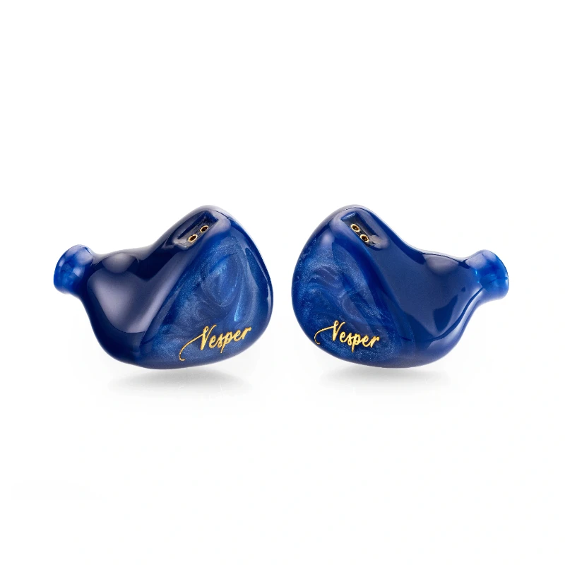 QoA Vesper 2 1DD + 1BA IEMs داخل الأذن السلكية HiFi سماعة DJ الموسيقى الرياضة الهجين سائق رصد سماعة 3.5 مللي متر 2Pin كابل مع 0.78 مللي متر