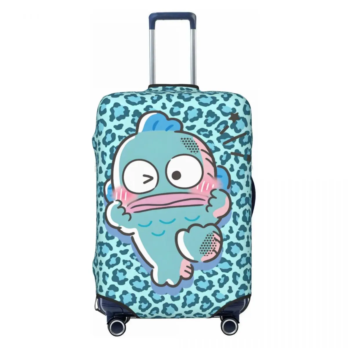 

Custom Kawaii Hangyodon Luggage Cover Elastic Clown Fish Cartoon Anime Travel Suitcase Protective Covers Suit For 18-32 inch