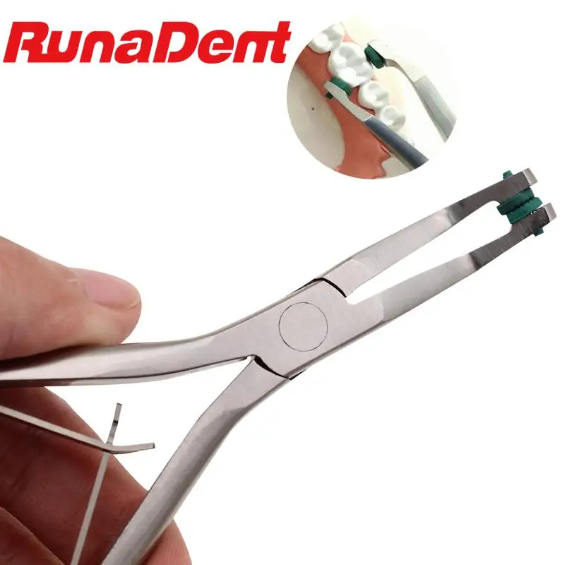 

Dentist Stainless Steel Tools Dental Crown Plier Remover With Green Rubber Tipped Durable