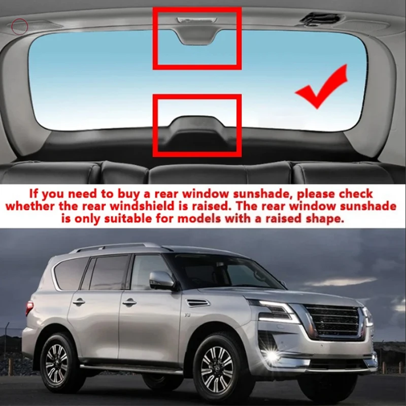 

For Nissan Patrol Y62 Accessories Armada 2015-2024 Car Front Rear Window Sun Shades Covers Anti UV Visors Heat light Shield Net