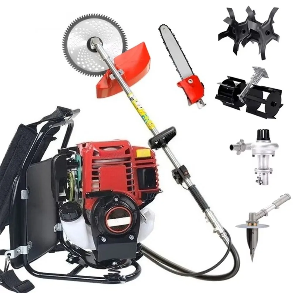 4-stroke knapsack mower brush cutter heavy lawn garden shrub weeding pruning and cutting