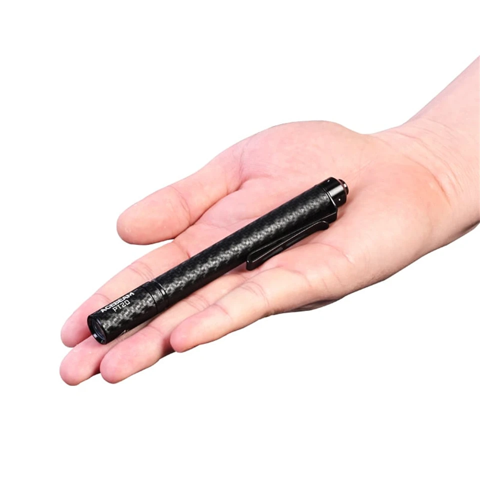 Acebeam PT20 10880 USB-C Li-ion Battery EDC Portable Penlight 500 lumens 80 meters HL4X LED AAA Pen Flashlight for daily use