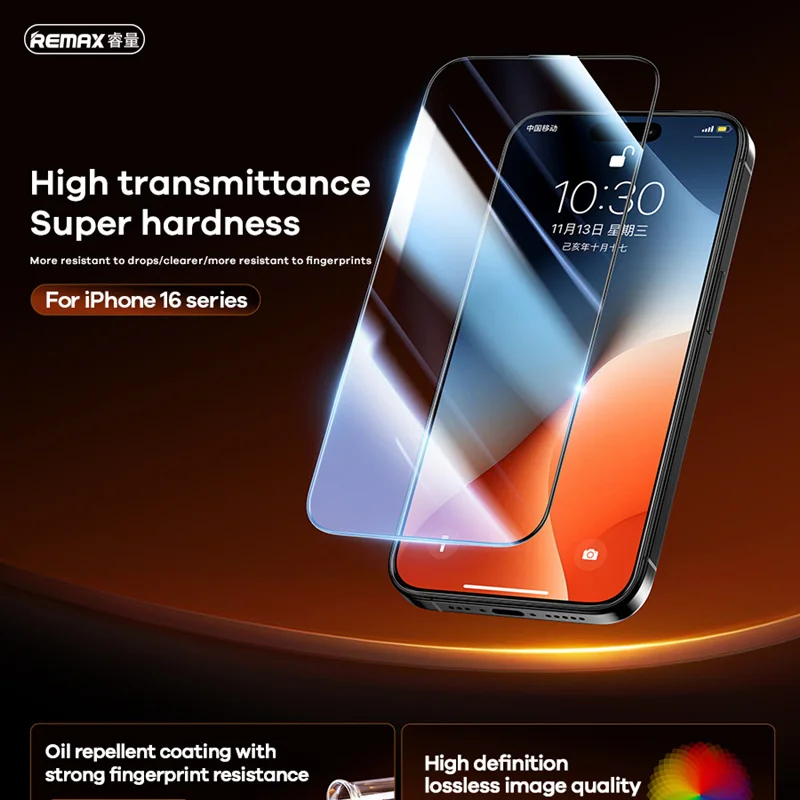 Protezione Lenti In Vetro Temperato Per IPhone 16 Pro E 16 Pro Max, HD E Antigraffio, Con Cerchio Notturno