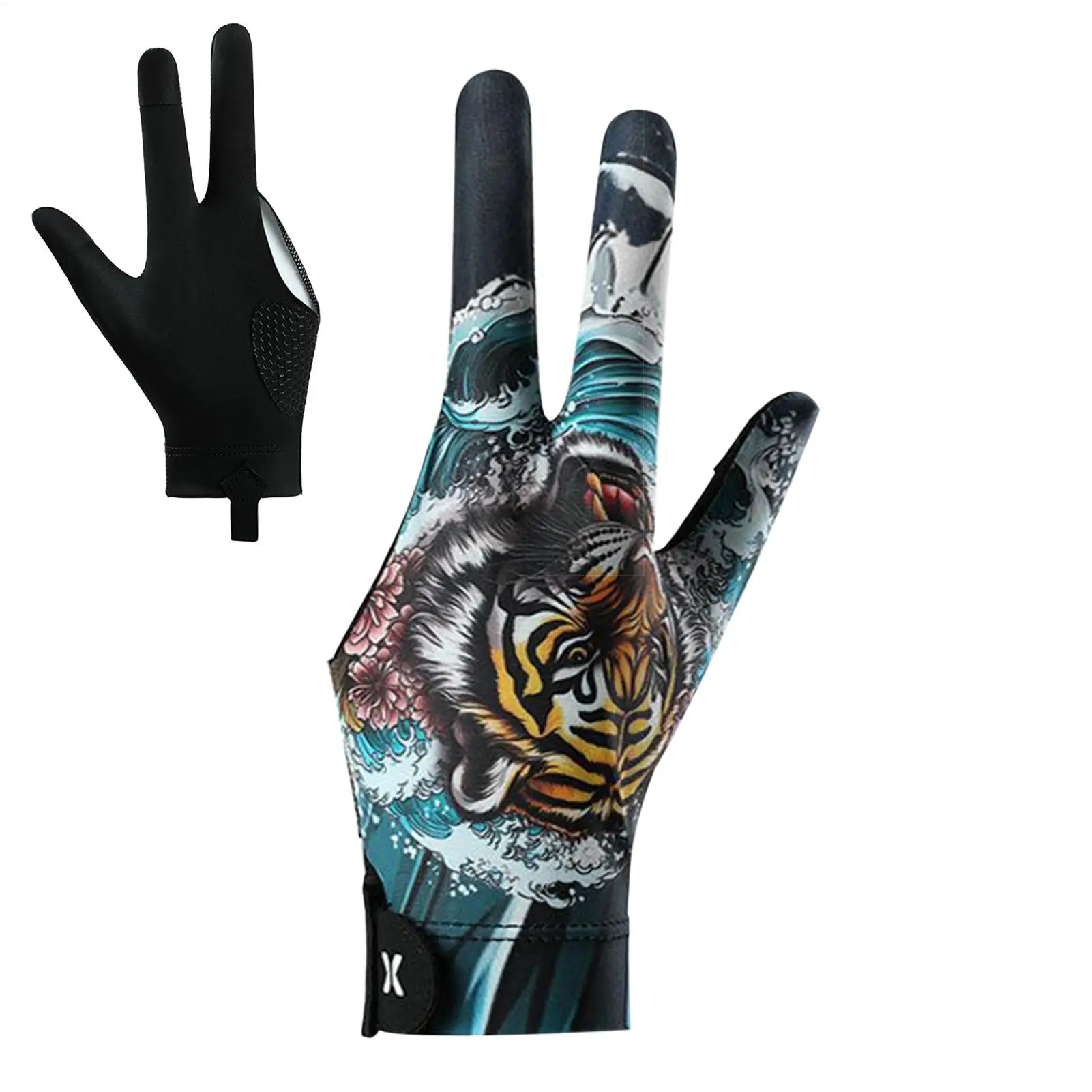 Three-finger Billiard Pool Gloves Left Hand Pool Gloves 3 Finger Pool Mittens Left Hand Snookerr Cue Sport Glove Pool Cue Glove