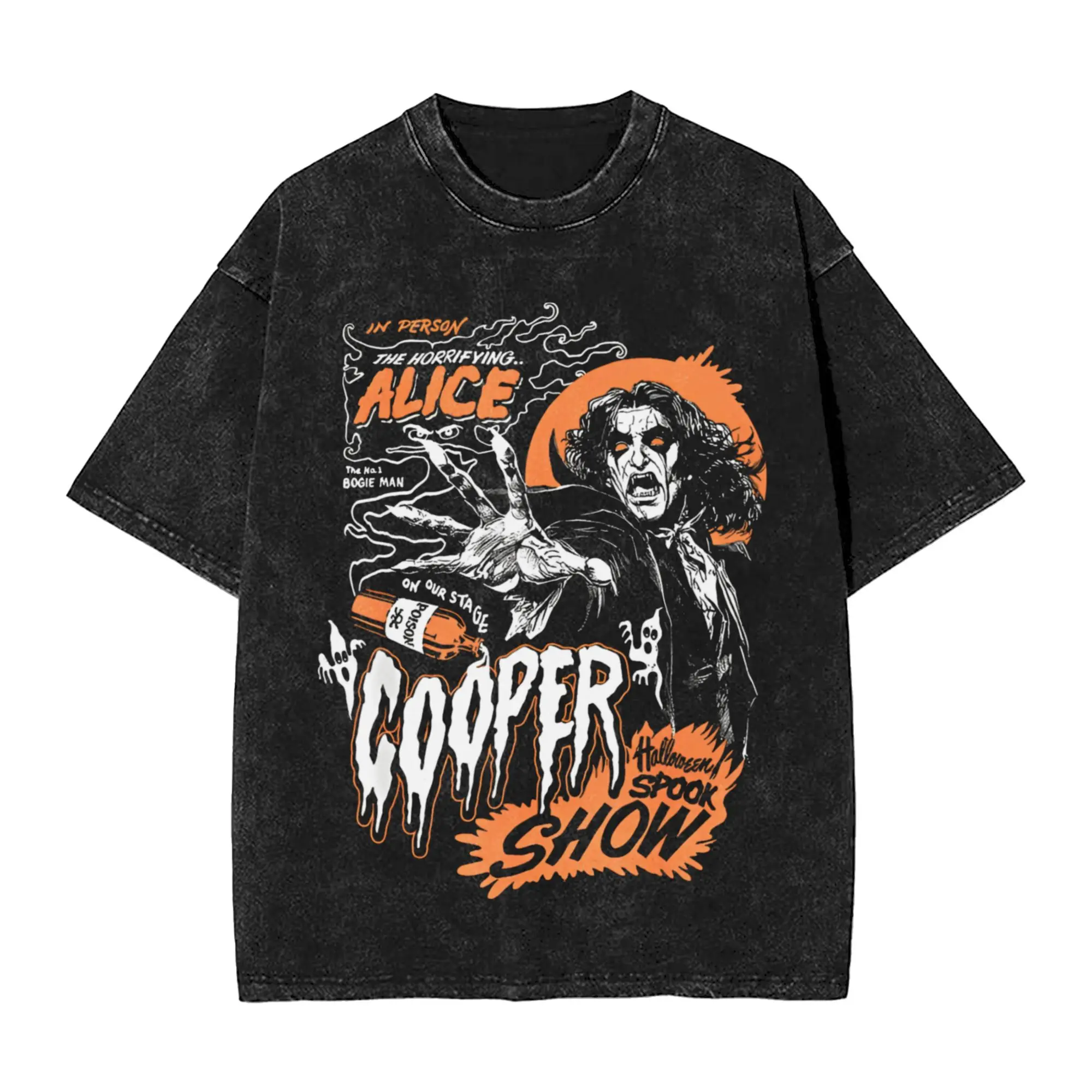 Alice Coopers T Shirt Singer  Novelty T Shirts Short Sleeve Vintage Tshirt Beach Casual O-Neck Oversize Tees
