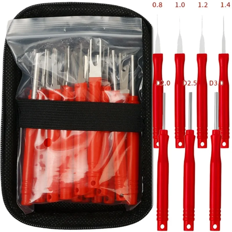 

Набор инструментов для снятия клемм, 21 шт., набор инструментов для извлечения штифтов автоматического электрического разъема, инструмент для удаления обжима проводов для ремонта жгута проводов автомобиля