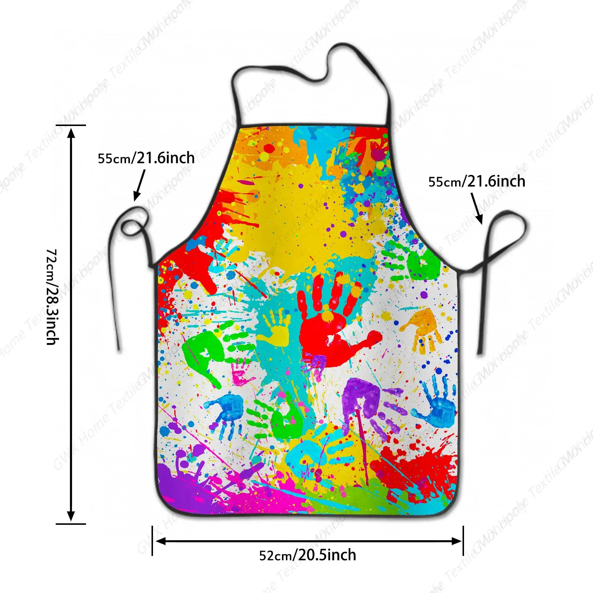 Kids Apron for Girls Boys, Waterproof Artist Aprons Toddler Bib for Painting Cooking Baking Grilling