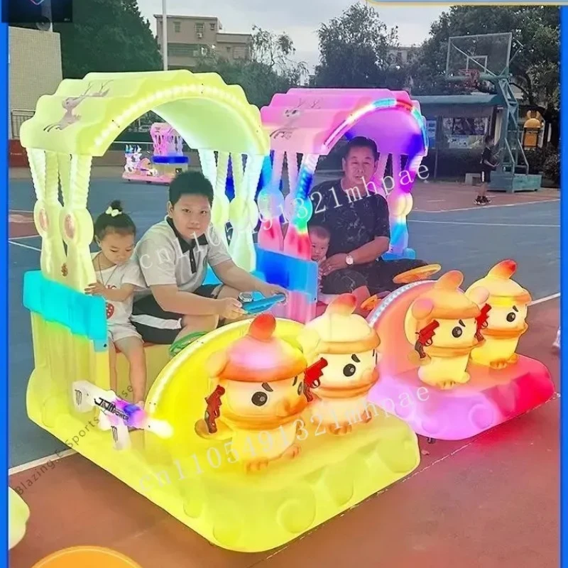 

Playground children's electric car can sit adults outdoor square car stall commercial luminous bumper car