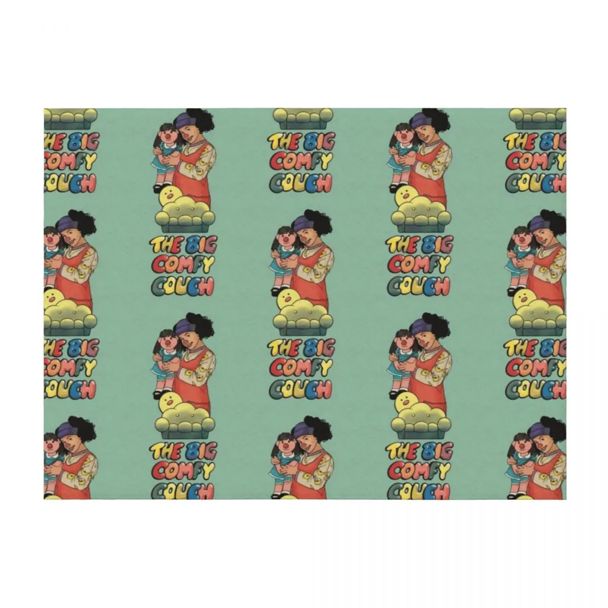 

Loonette and Molly (The Big Comfy Couch) Throw Blanket Designers Soft Plaid Heavy Beach Blankets