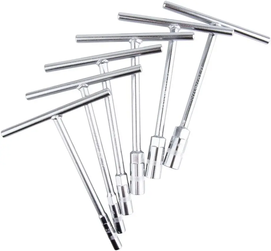 

Compact Metric T-Handle Wrench Set 6-14mm CR-V Steel for ATV Motorcycle Maintenance