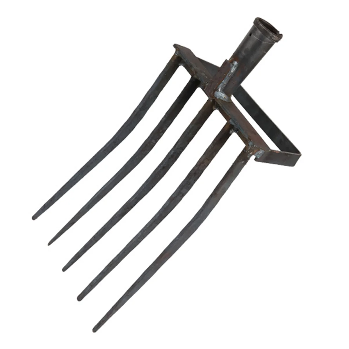 

Gardening Pitchfork, Metal Large Fork Gardening Tool with 5 Gardening Claws for Compost, Horses, Hay Mulching Fork