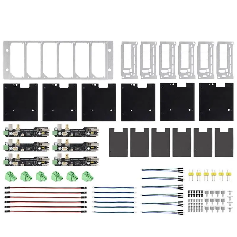 Multi-Function For Raspberry Pi 4/5 For Pirack-M6F Multi-Node Server Cluster Kit 2U Rack Mount Kit