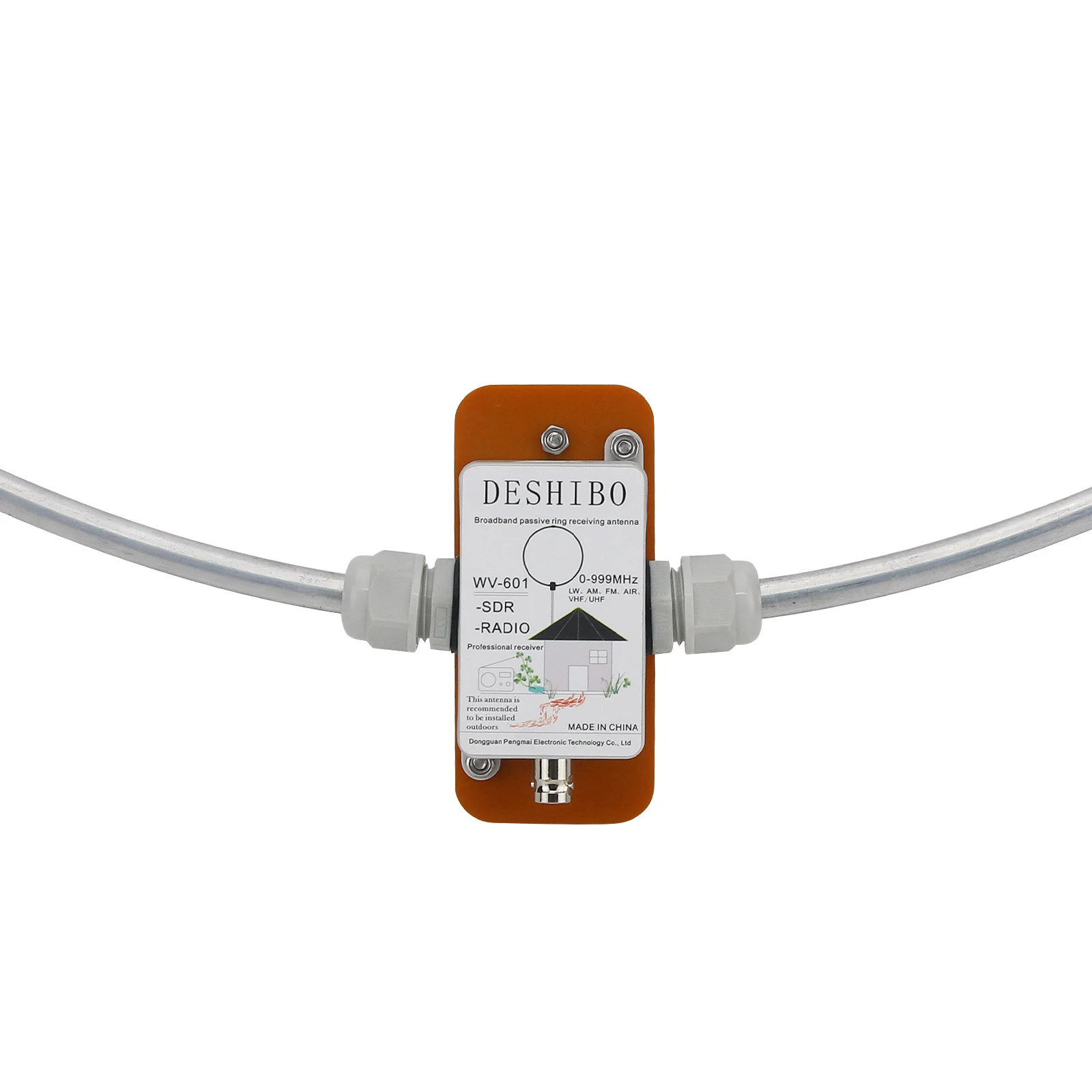 GOOD TZT WV-600 Waterproof 10KHz-899MHz Broadband Passive Loop Antenna for Malachite/SDR for GNSS & GPS Applications