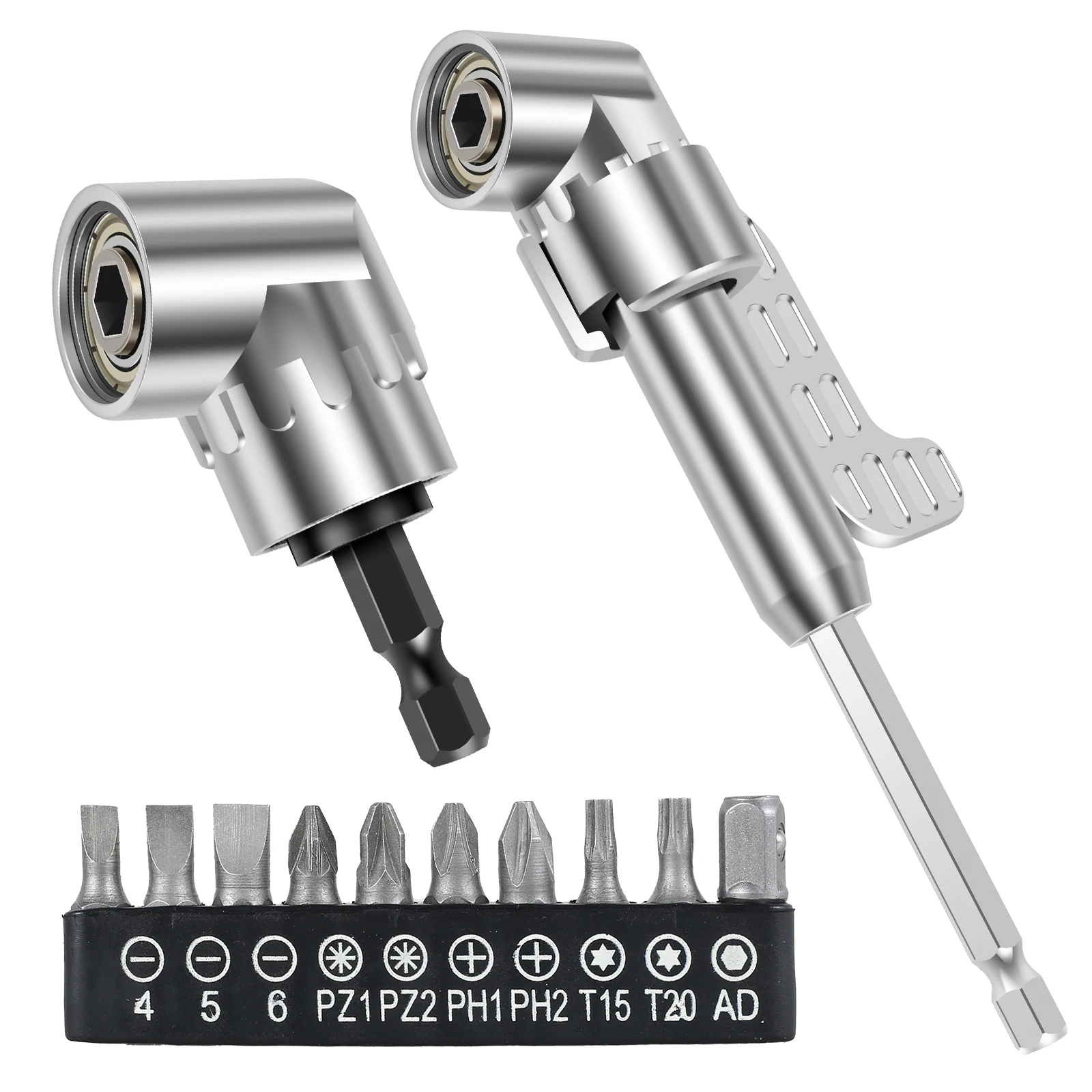 

105 Degree Right Angle Drill Adapter Metal Drill Bit Adapter for Tight Spaces Sturdy Angled Drill Bit Adapter Multifunctional