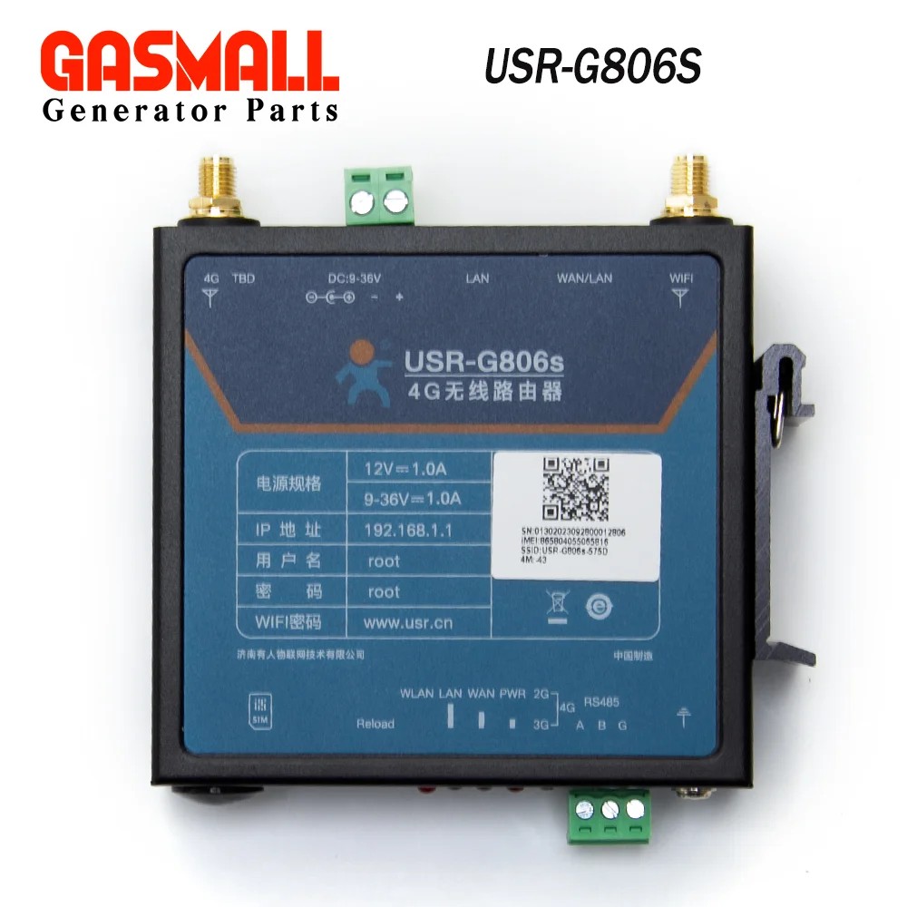 Industrial 4G LTE Router USR-G806S IoT Device Serial Port RS485 LAN to 4G WiFi Converter Support Modbus RTU to TCP